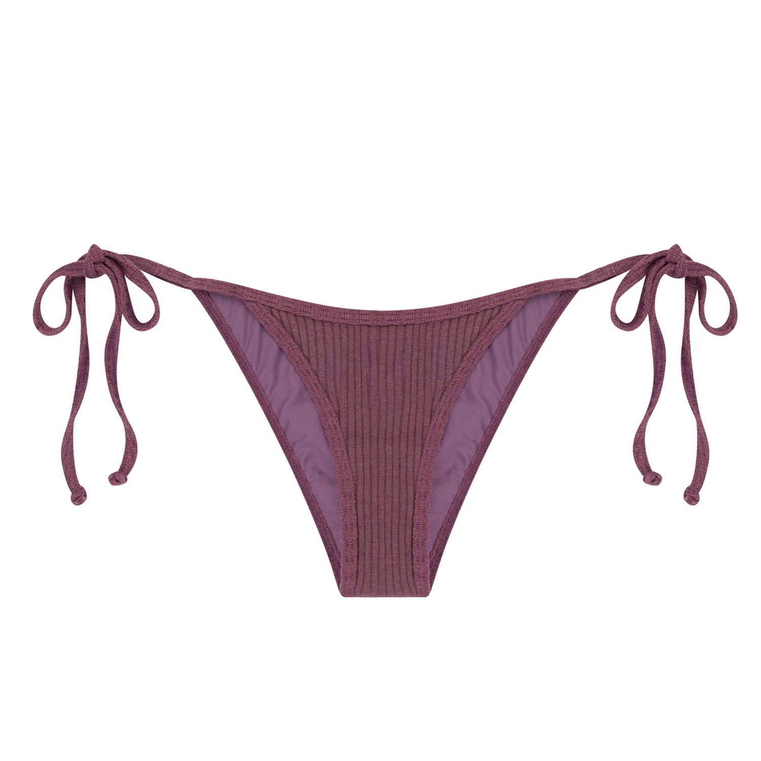 Women's Pink / Purple Sunfaded Violet Anita Knit Bikini Bottom Medium BĀBEN