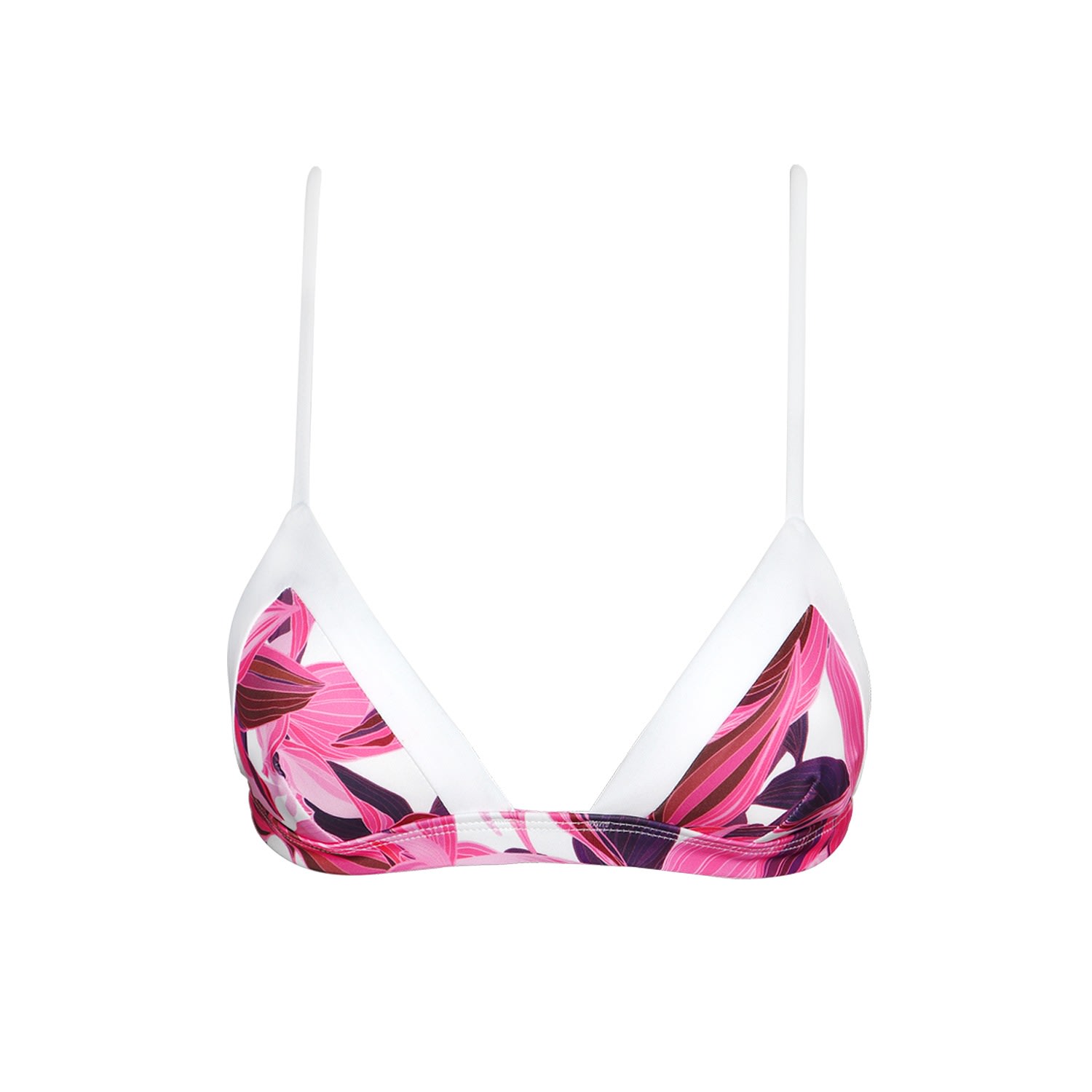 Women's Pink / Purple Tropical Bralette Top Extra Small AquaJelly