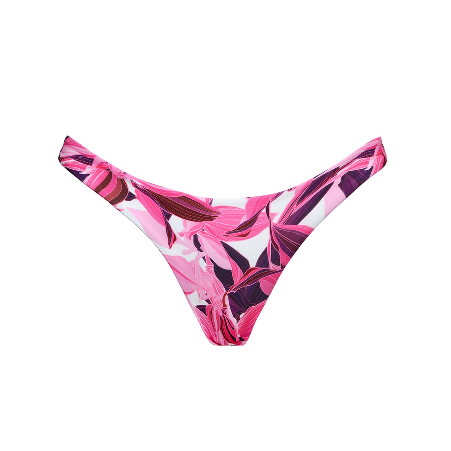 Women's Pink / Purple Tropical Cheeky Bum Bottom Extra Small AquaJelly