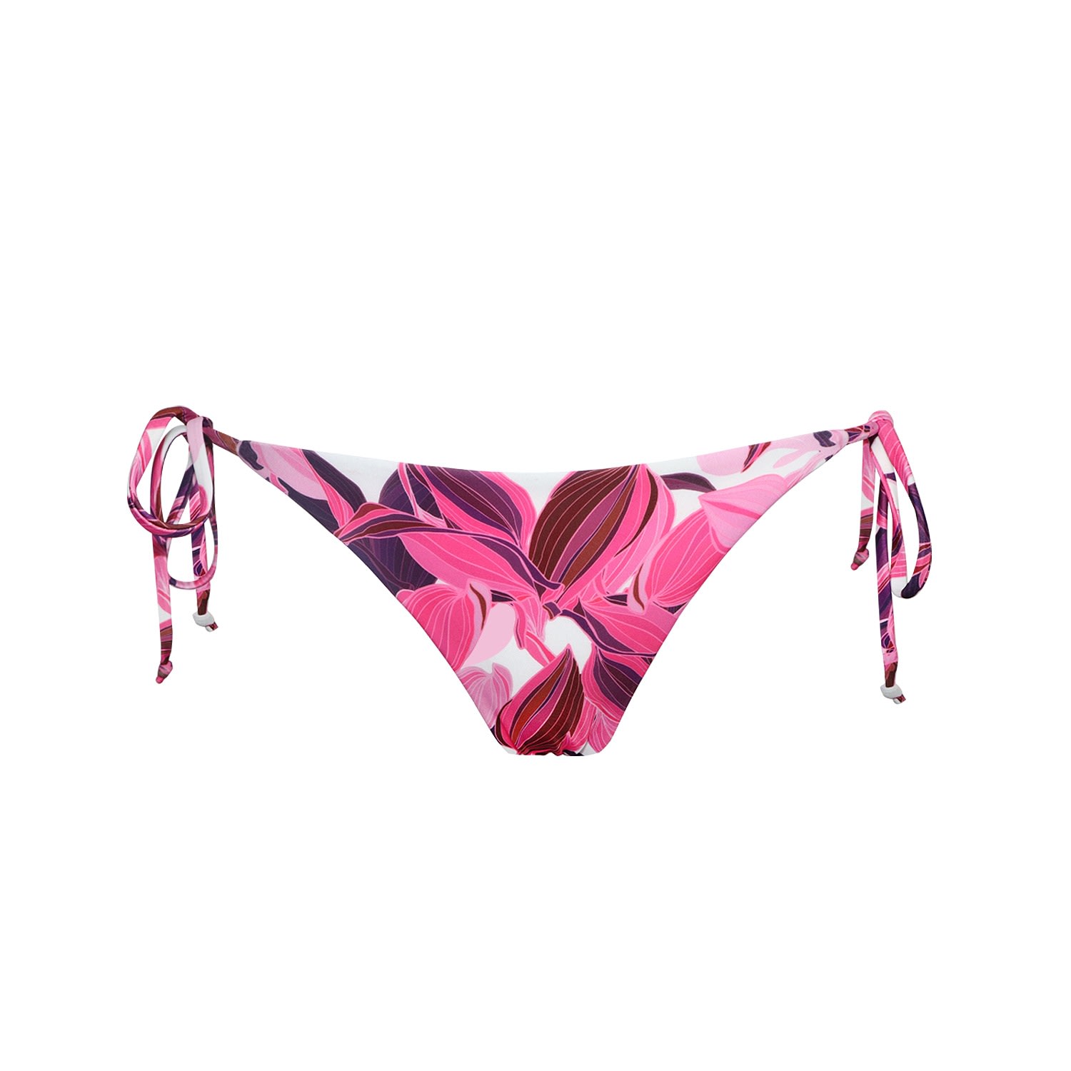 Women's Pink / Purple Tropical String Bottoms Extra Small AquaJelly