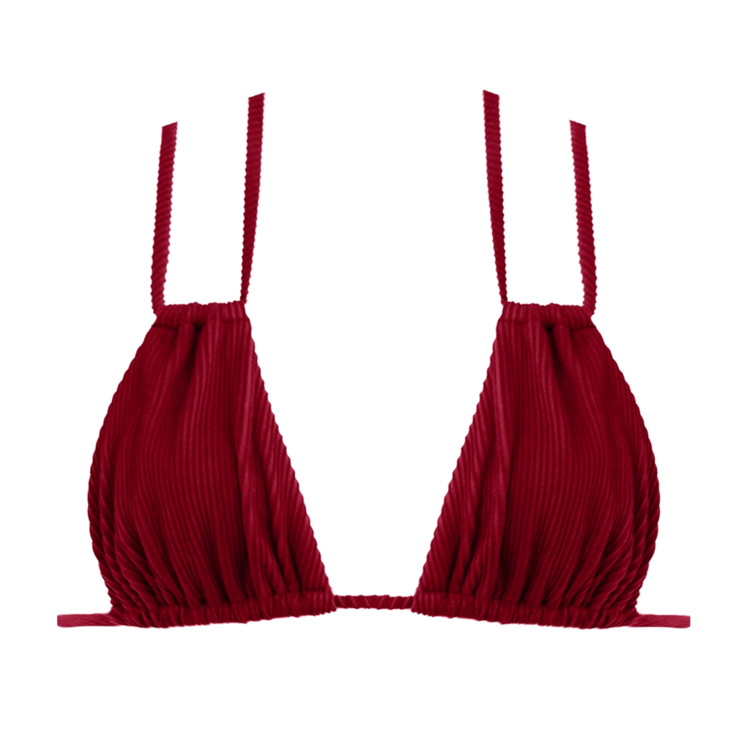 Women's Portofino Strappy Bikini Top - Red Small LEONESSA Lingerie