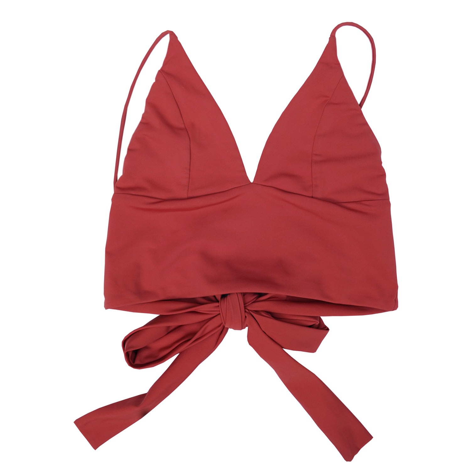 Women's Red Marrakesh Bikini Top - Riad Rust Small OHOY SWIM