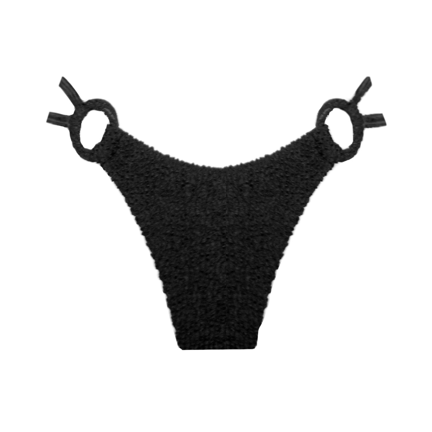 Women's Saint-Tropez Bikini Bottom - Black Small LEONESSA Lingerie