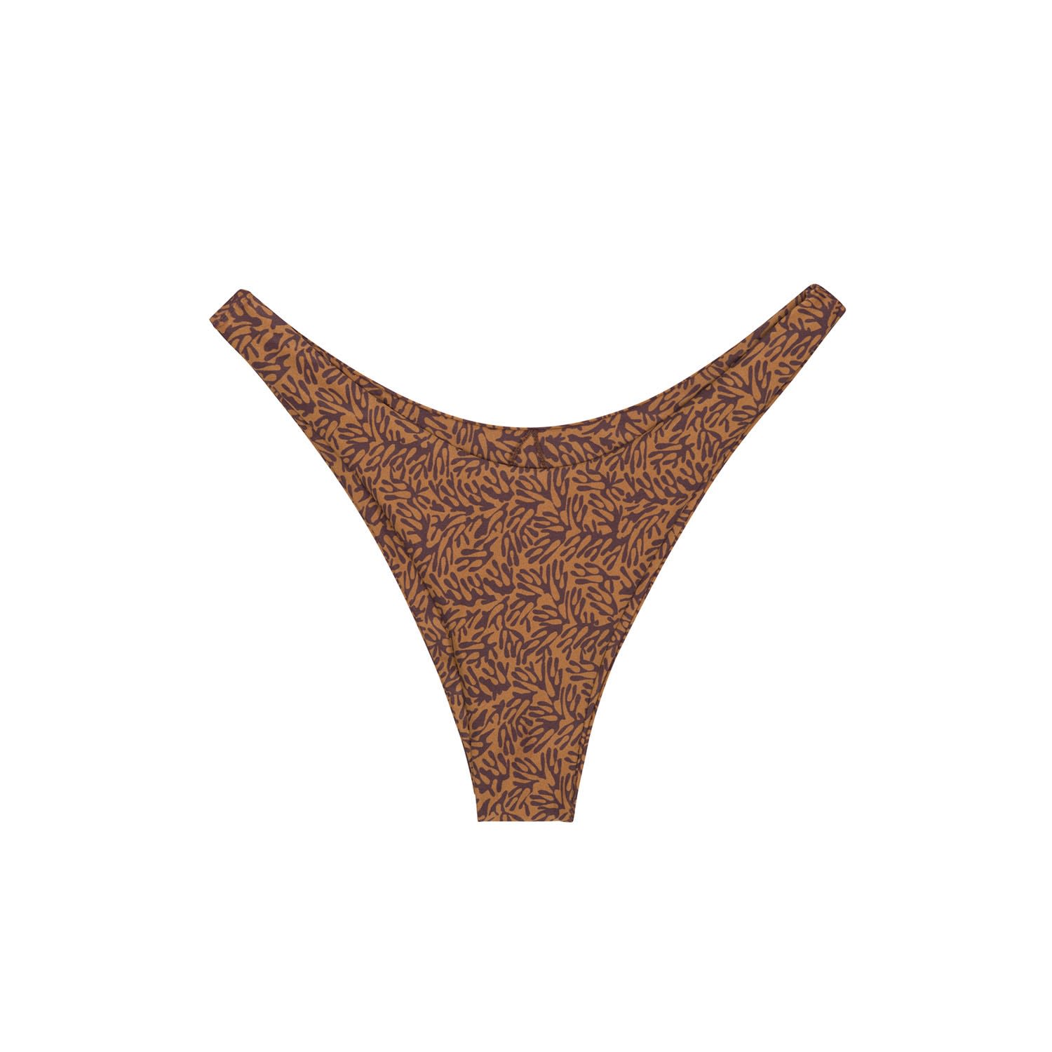 Women's Thalia Bikini Bottom - Brown Extra Small BĀBEN