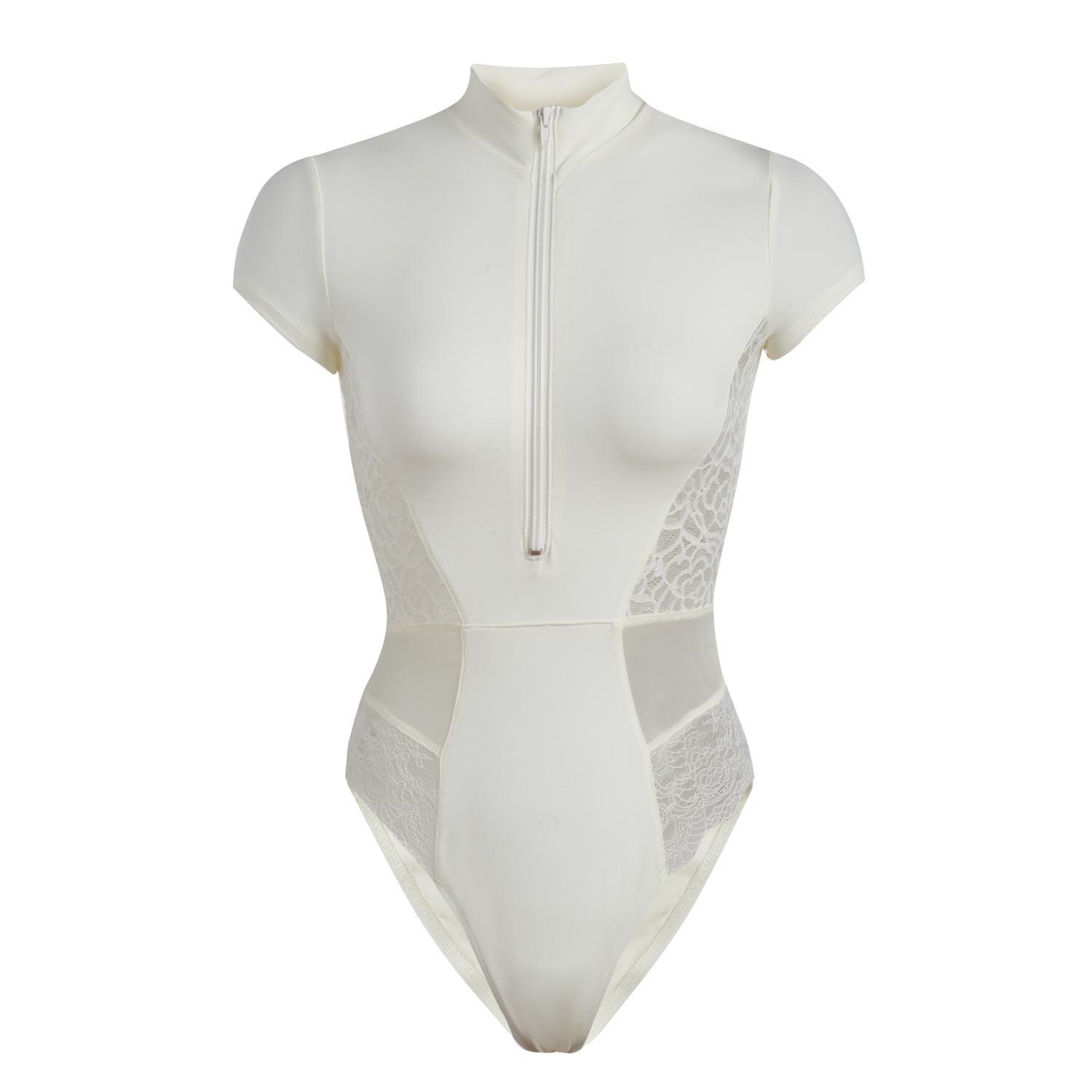 Women's The Bri Lace Swimsuit - White Extra Small Olive Surf