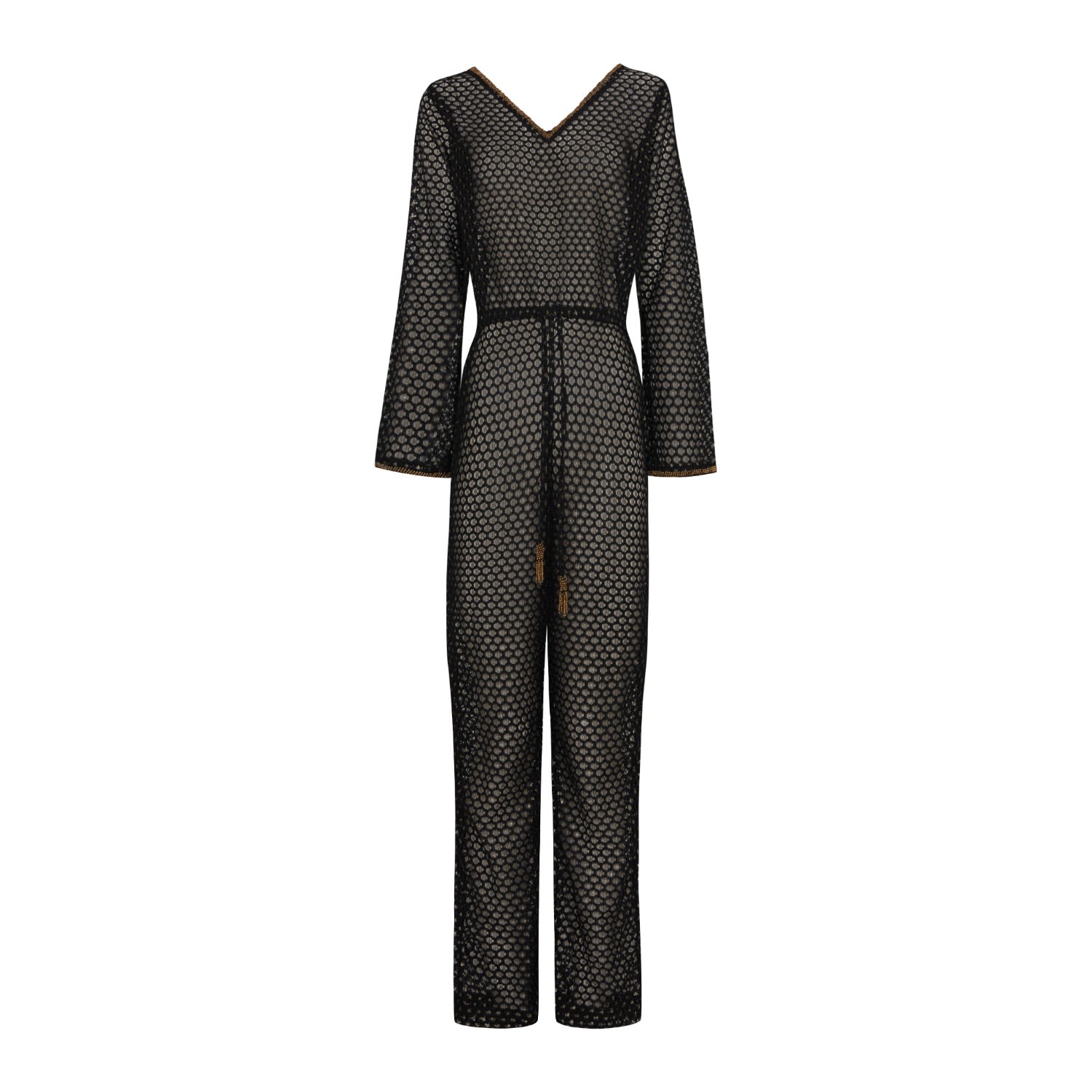 Women's The Cleo Jumpsuit - Black One Size House of Dharma