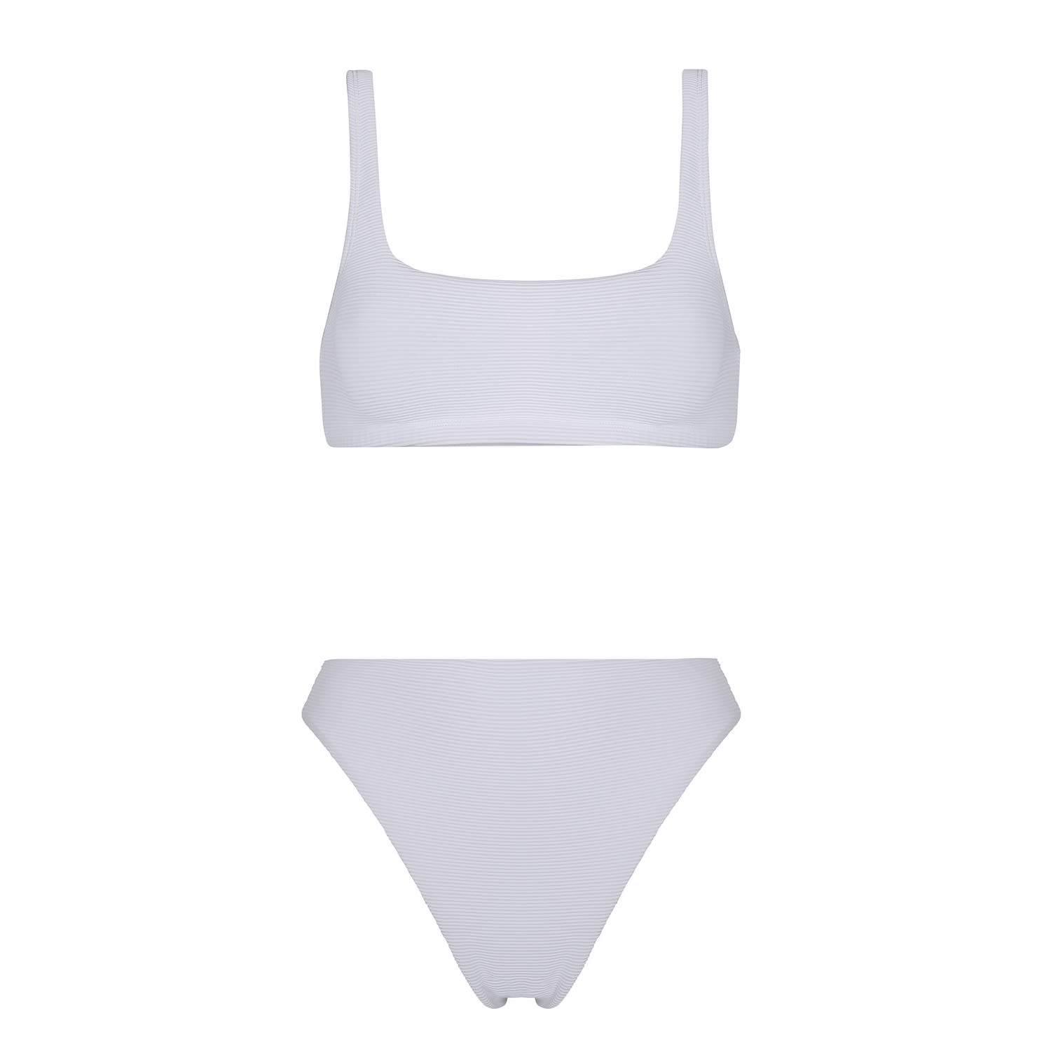Women's White Bandeau Bikini Paradiso Bianco Small Aguaclara