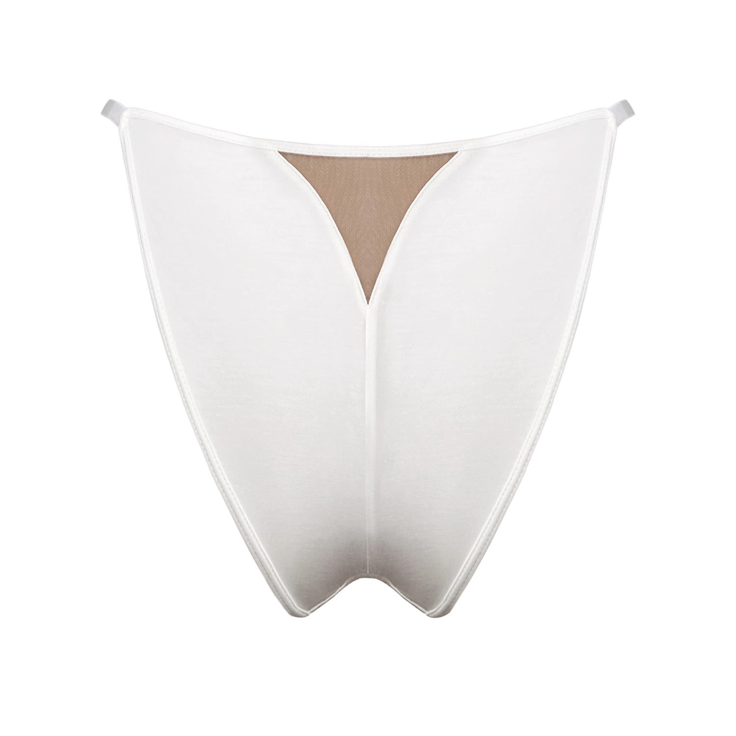 Women's White Core Adjustable Cheeky Bikini Crystal Extra Small Monique Morin Lingerie