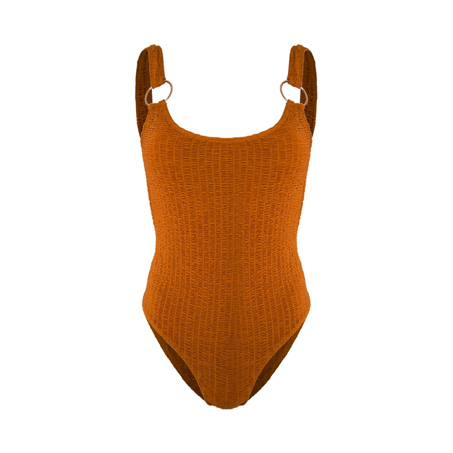 Women's Yellow / Orange Anika Smock Swimsuit Extra Small Movom