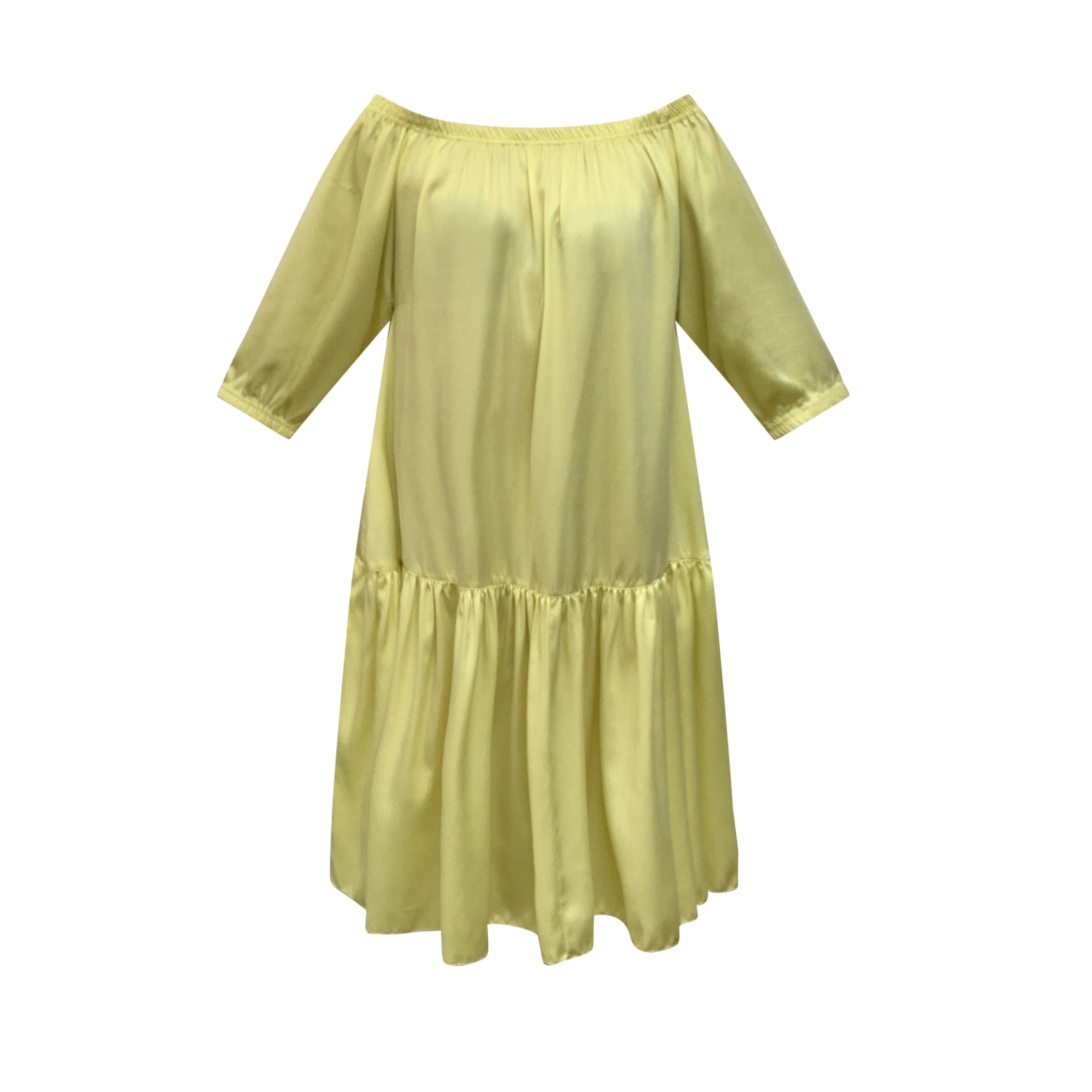 Women's Yellow / Orange Ausus - Sherbet Yellow Maxi Dress Small Eluroom