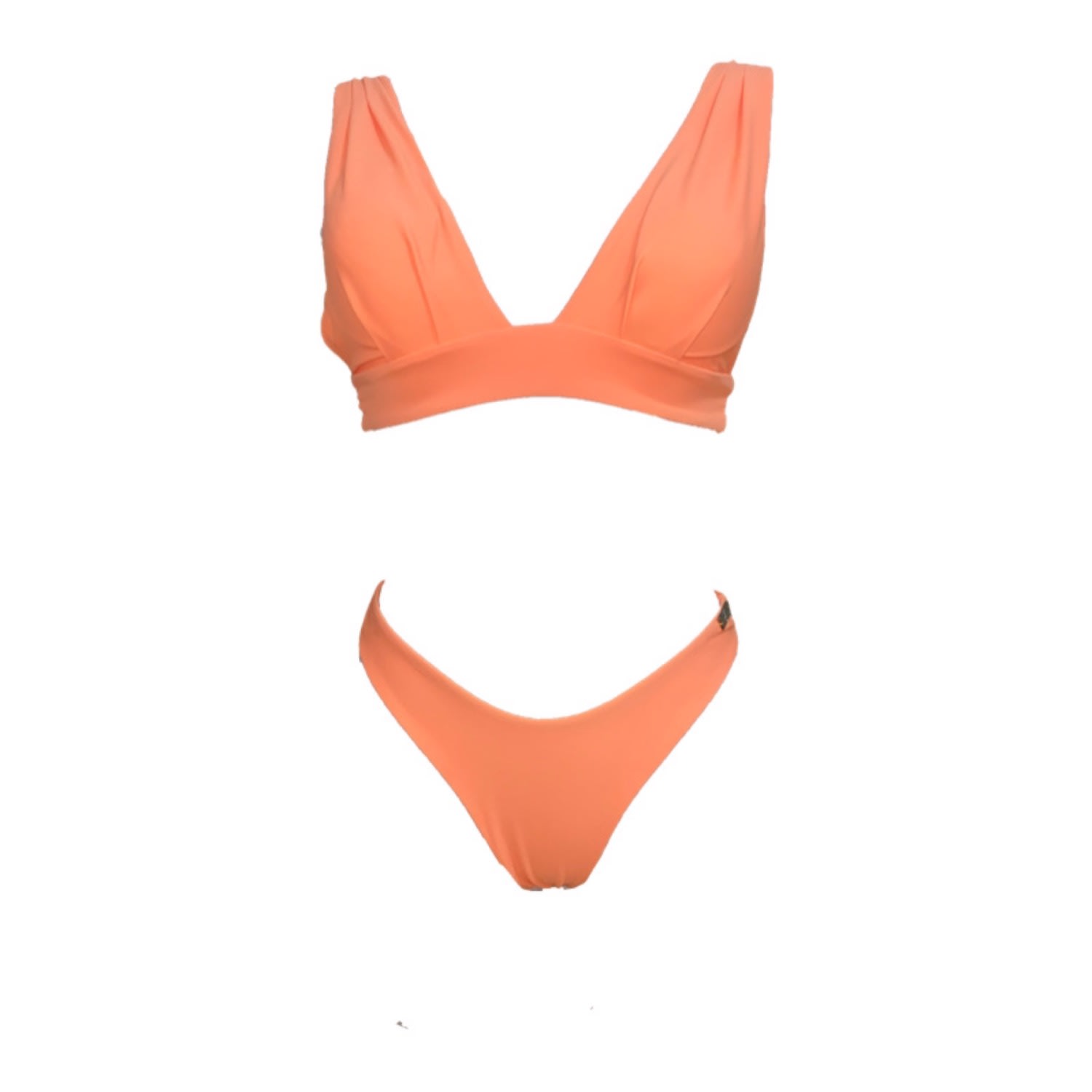 Women's Yellow / Orange Lucia Orange Two Piece Bikini Set Small Season Swim