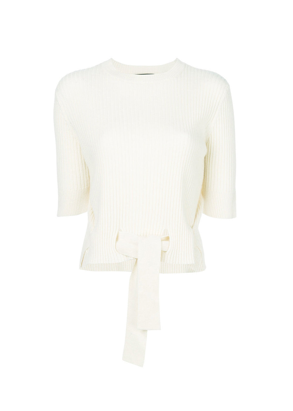 Dee Cropped Jumper - Large / IVORY