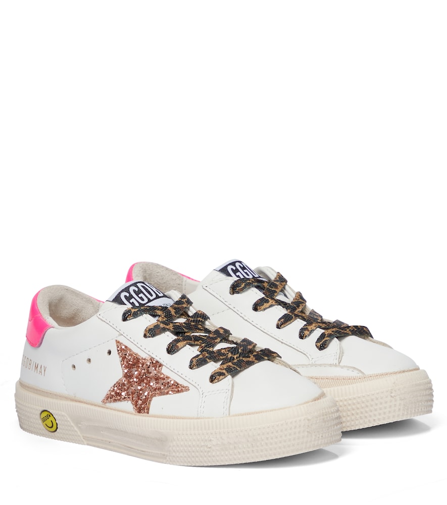 Golden Goose Kids May leather sneakers