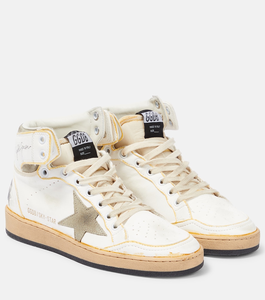 Golden Goose Sky-Star leather high-top sneakers