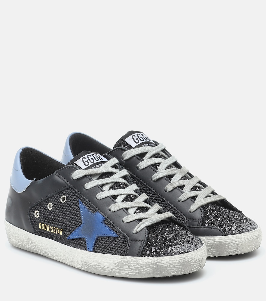 Golden Goose Super-Star leather and mesh sneakers
