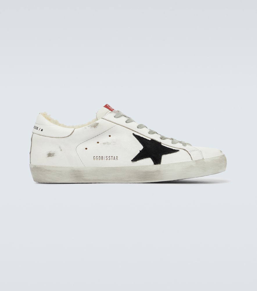 Golden Goose Super-Star shearling-lined leather sneakers