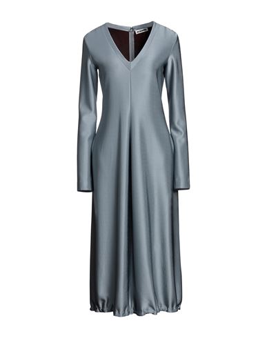 Jil Sander Woman Midi dress Grey Size 6 Viscose, Elastane