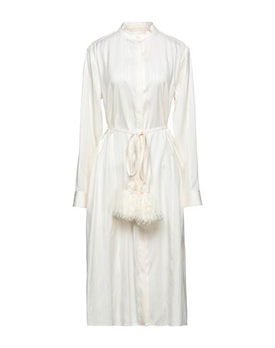 Jil Sander+ Woman Midi dress Ivory Size 8 Silk, Wool