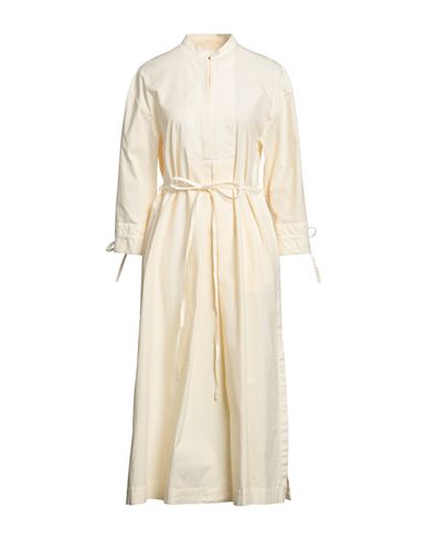 Jil Sander Woman Midi dress Light yellow Size 0 Cotton