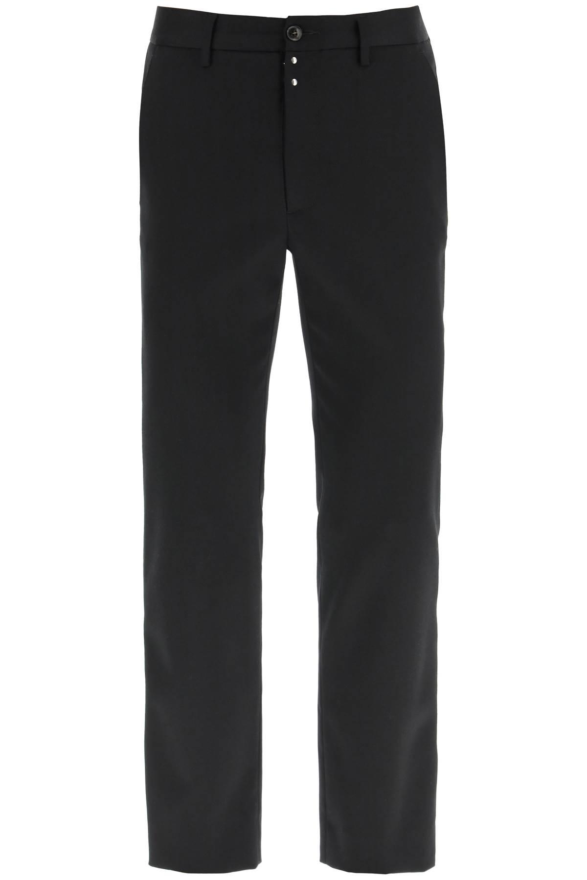 MM6 MAISON MARGIELA STRETCH WOOL BLEND TAILORED TROUSERS
