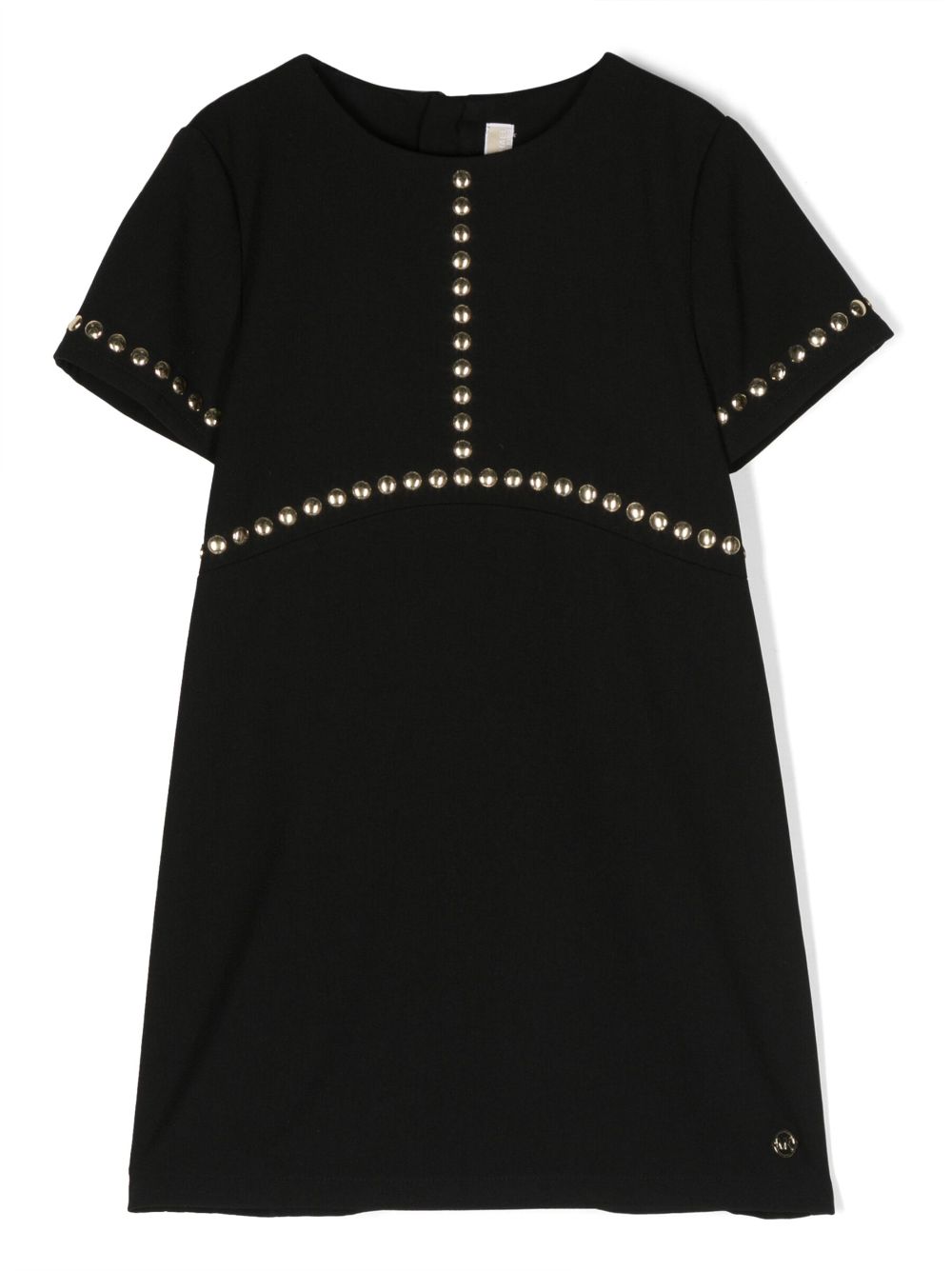 Michael Kors Kids stud-embellished short-sleeve dress - Black