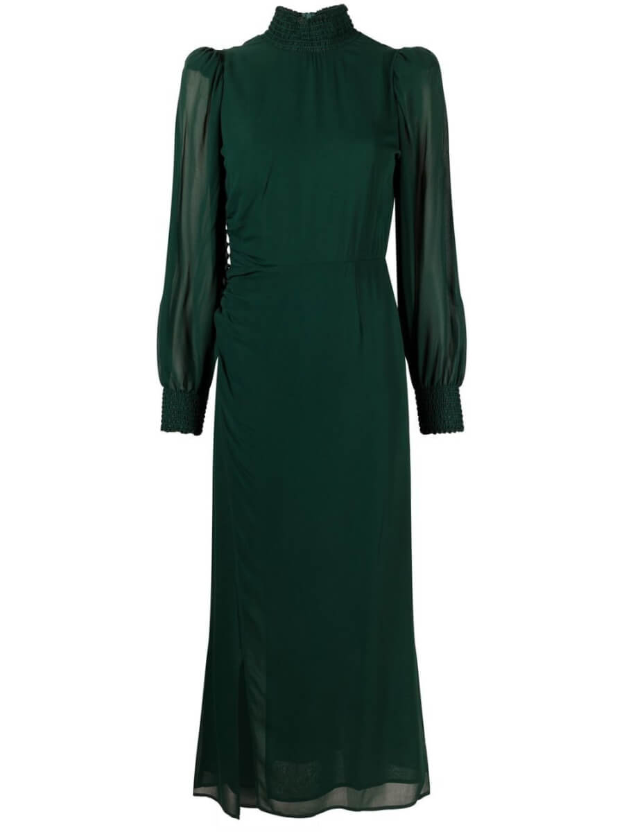 Reformation Aude high-neck midi dress - Green