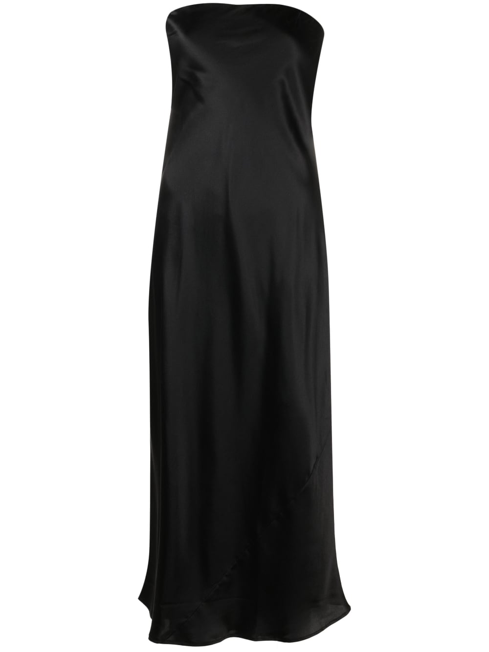 Reformation Joanna off-shoulder silk dress - Black