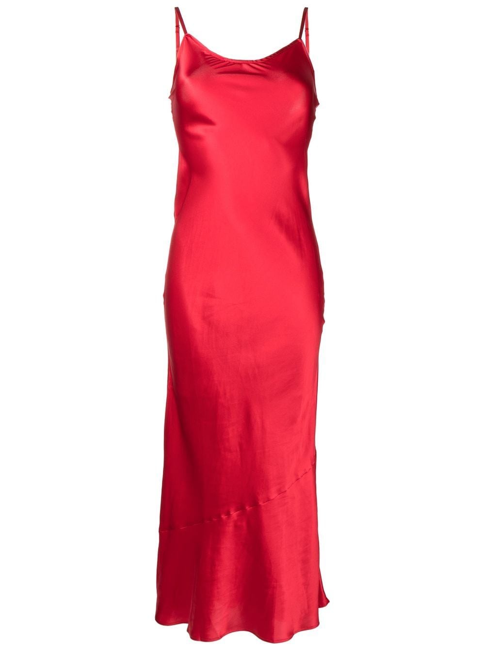 Reformation Parma silk midi dress - Red