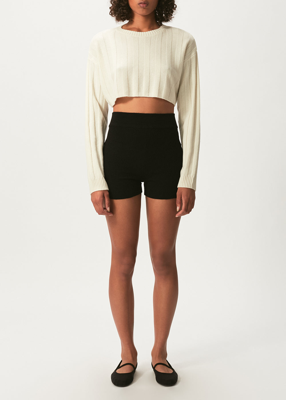 Remy Cropped Jumper - One Size / Ivory