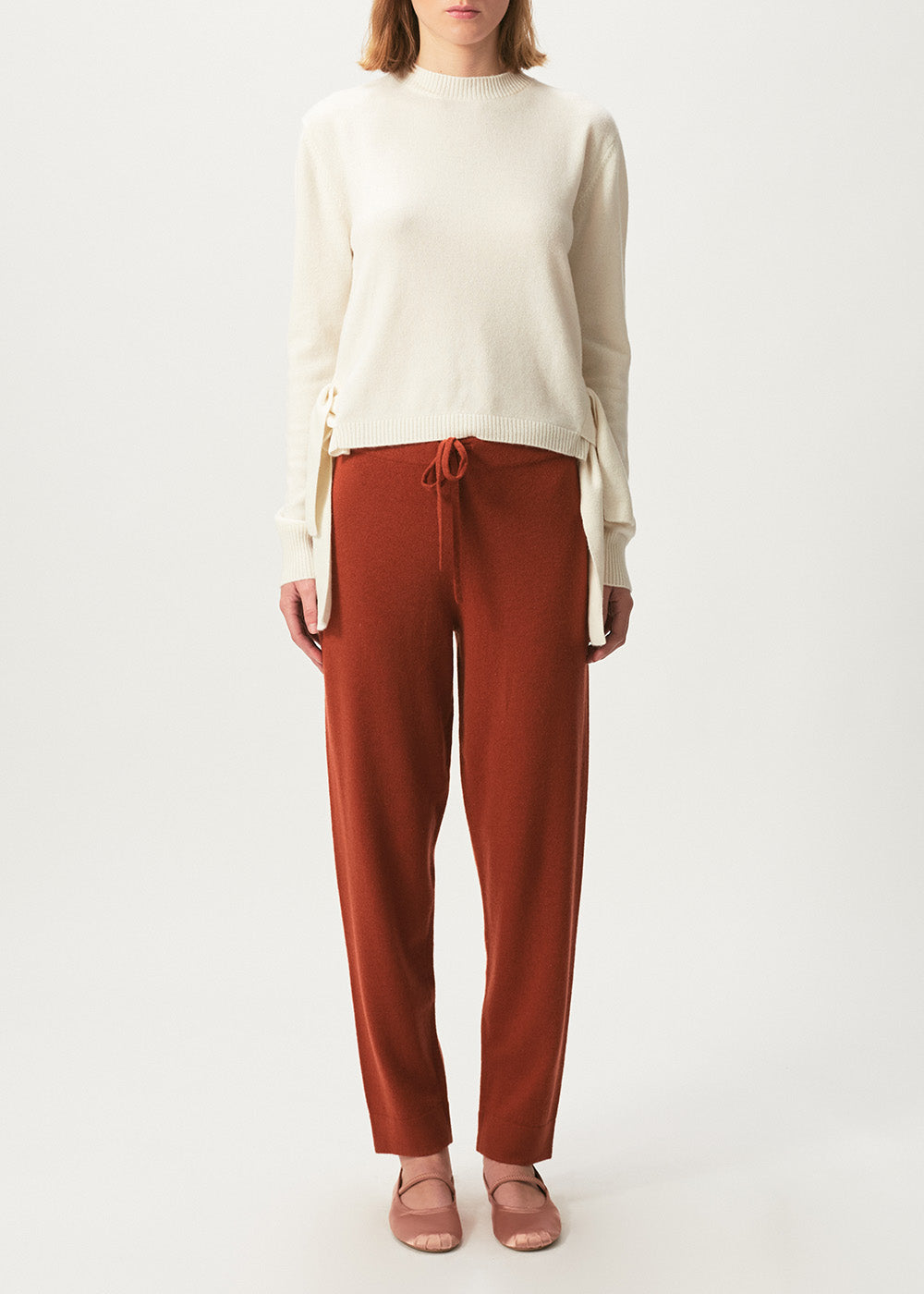 Sarah Knit Trousers - Small / Foxy Brown