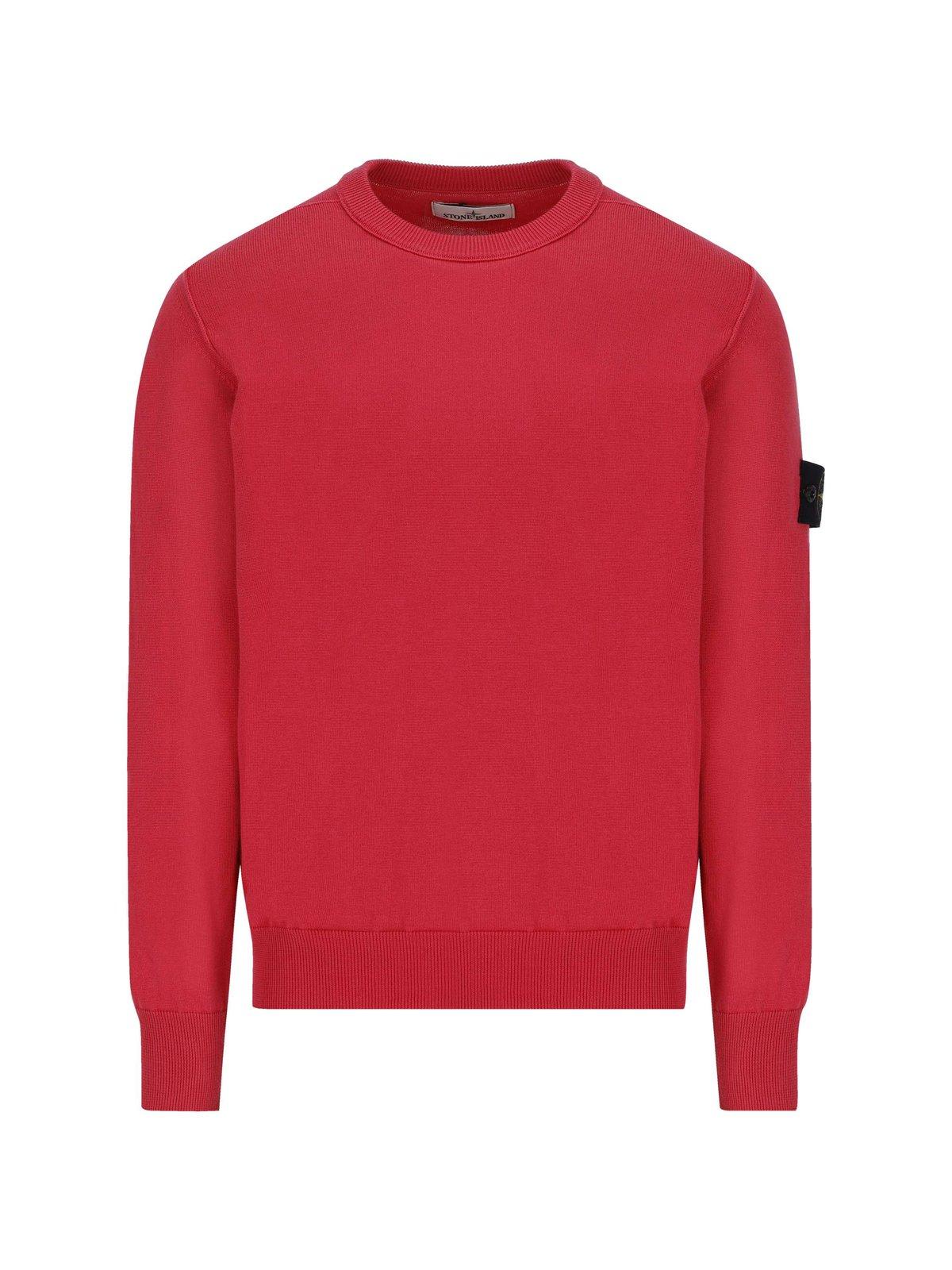 Stone Island Logo Patch Knitted Jumper