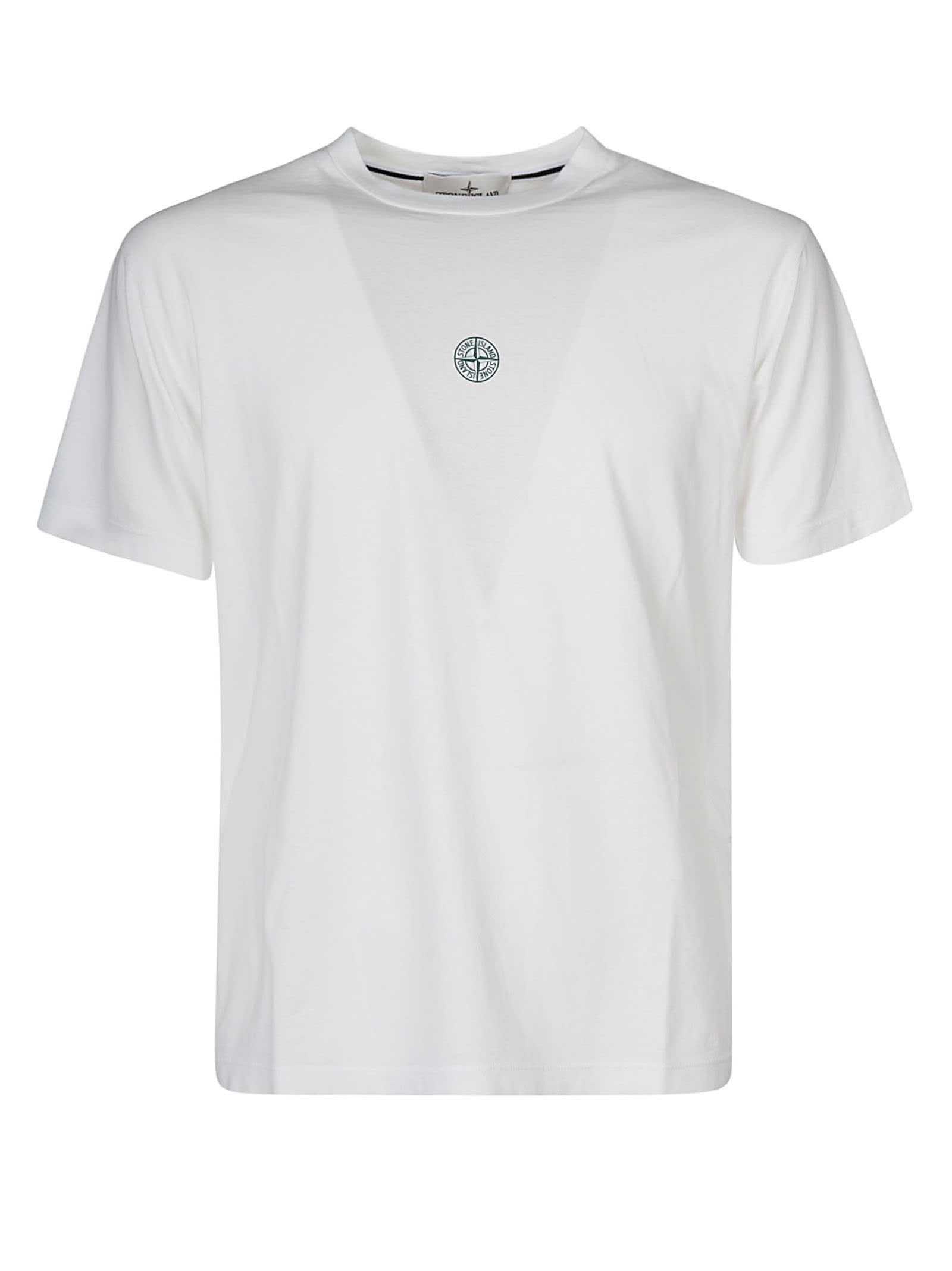 Stone Island Logo Print Regular T-Shirt