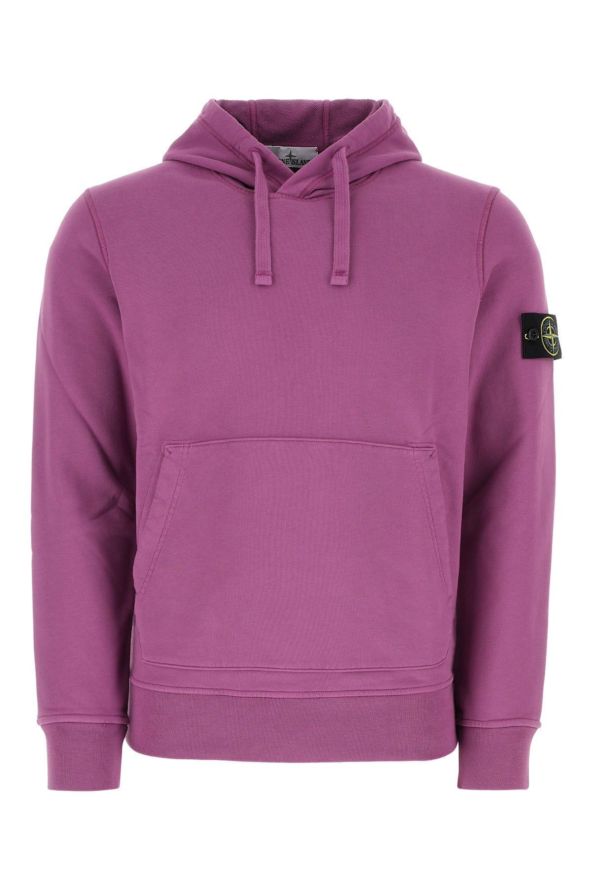 Stone Island Purple Cotton Sweatshirt