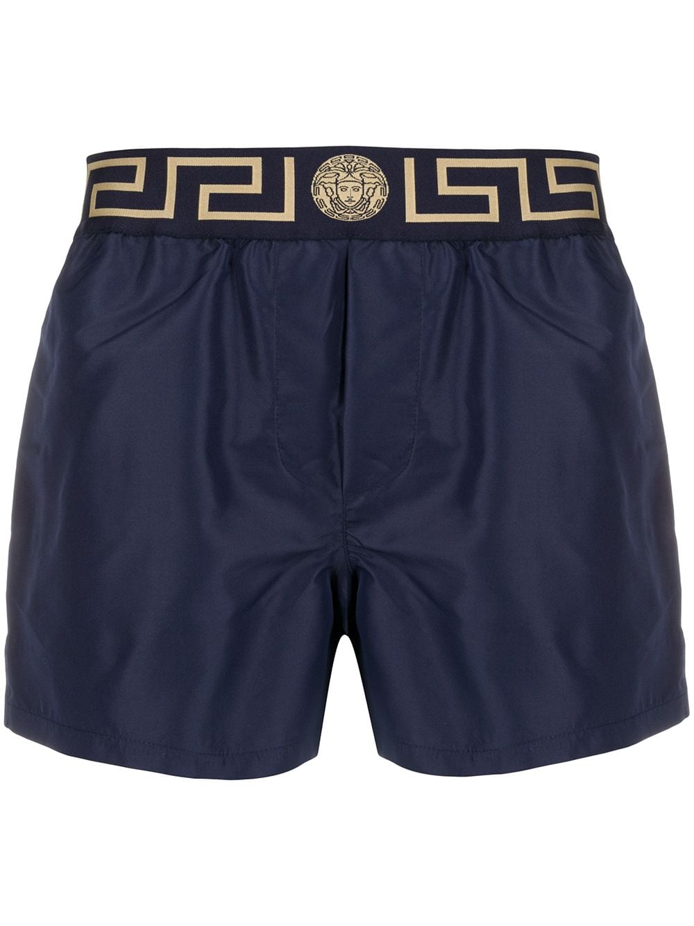 Versace Greca-border swim shorts - Blue