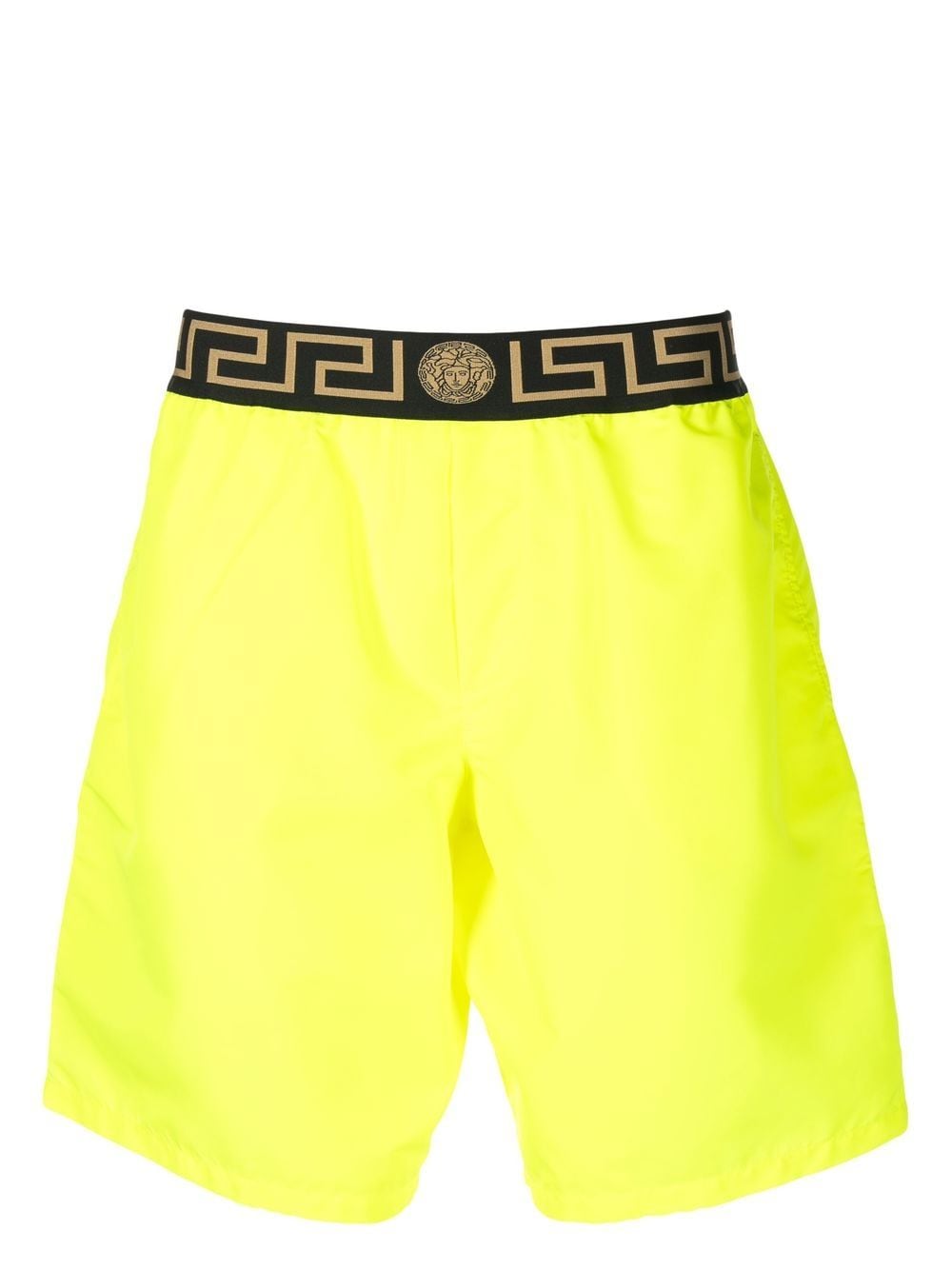 Versace Greca border swim shorts - Yellow
