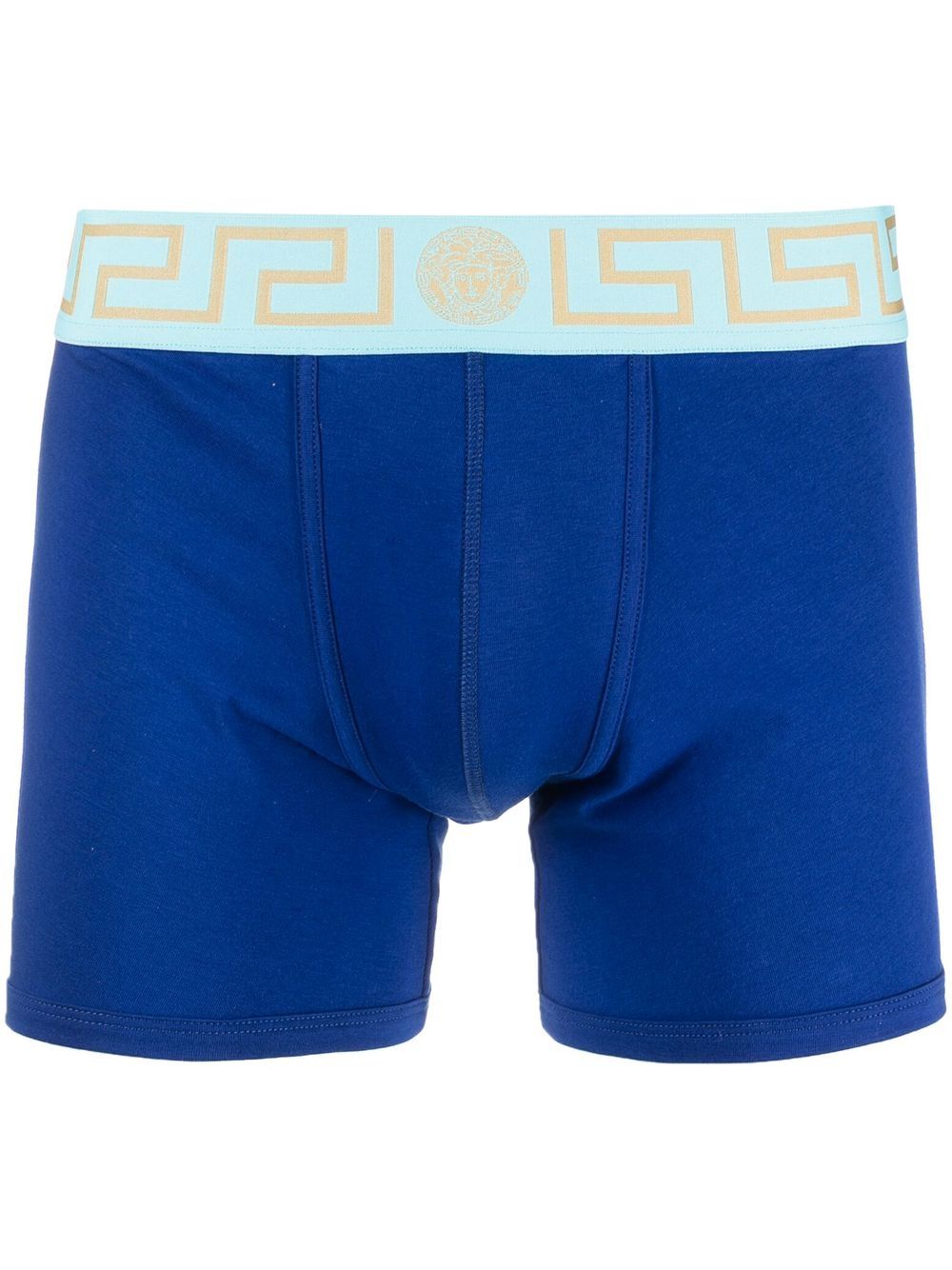 Versace Greca-ldetail waistband boxers - Blue