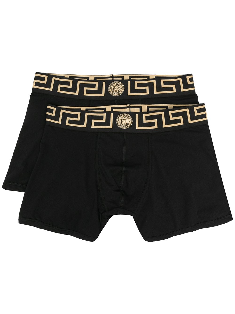 Versace Greca-waistband boxers - Black