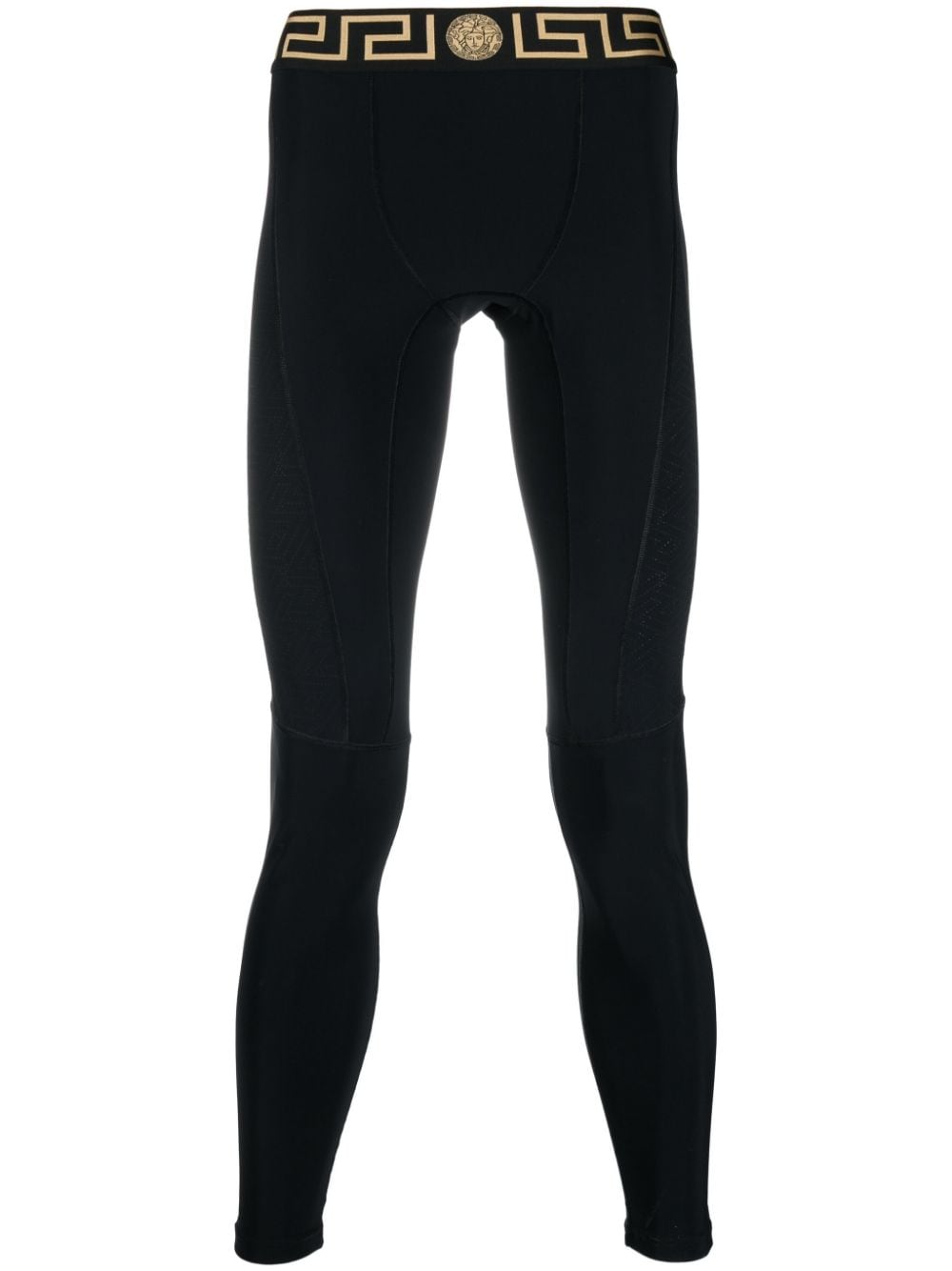 Versace Greca waistband leggings - Black