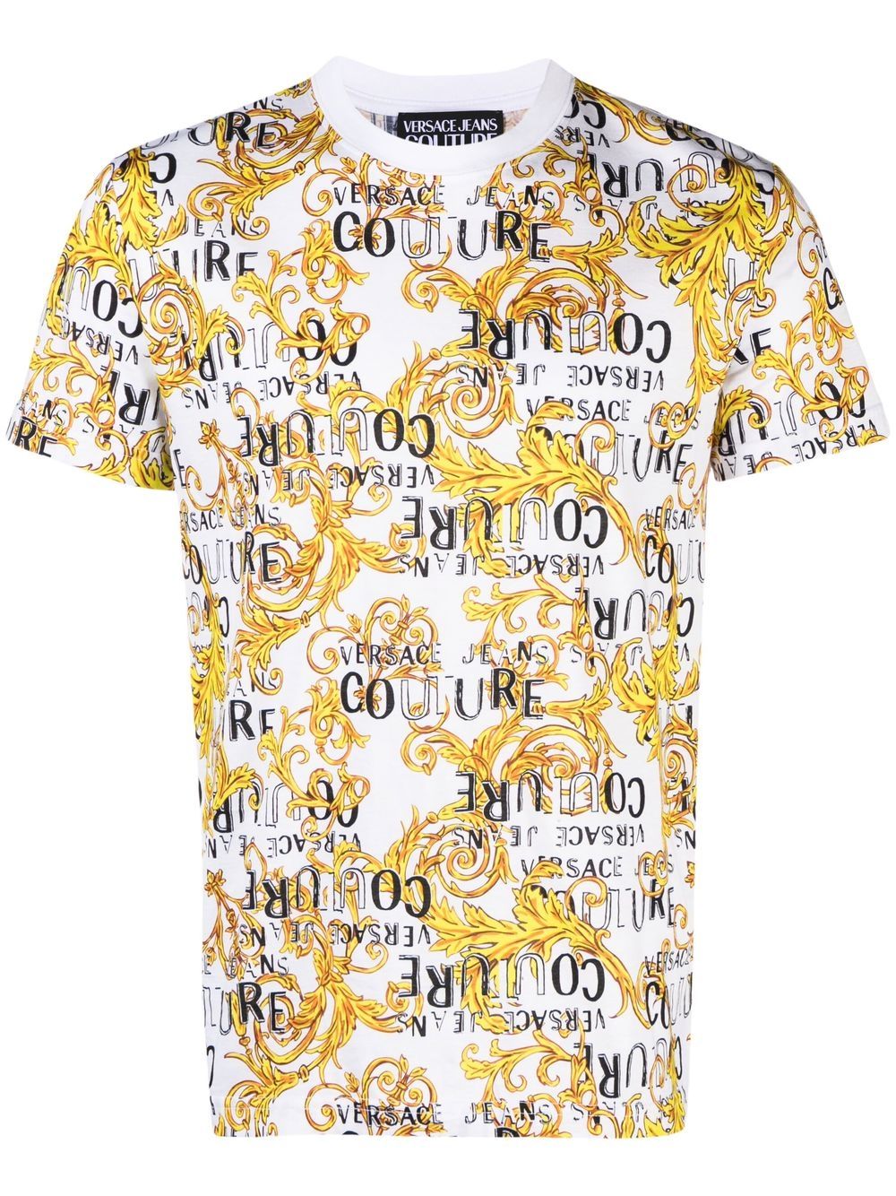 Versace Jeans Couture baroque-print T-shirt - White