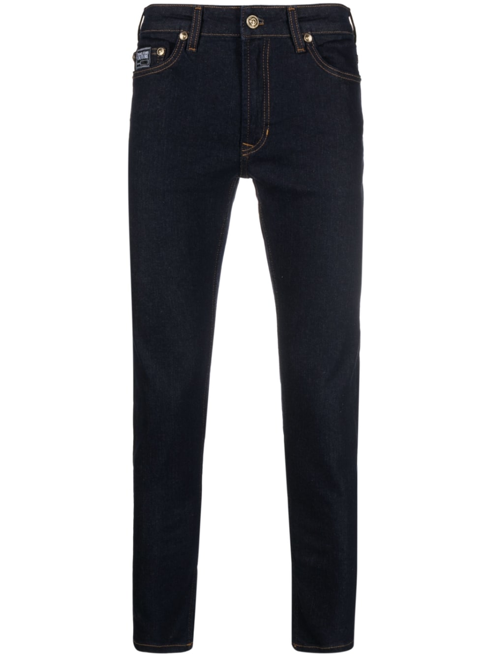 Versace Jeans Couture cotton straight-leg trousers - Blue