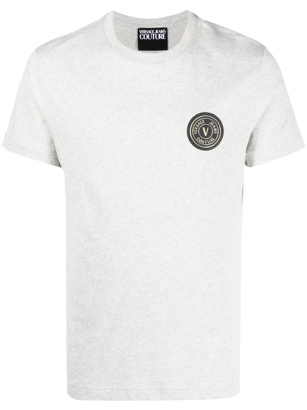 Versace Jeans Couture logo-patch T-shirt - Grey