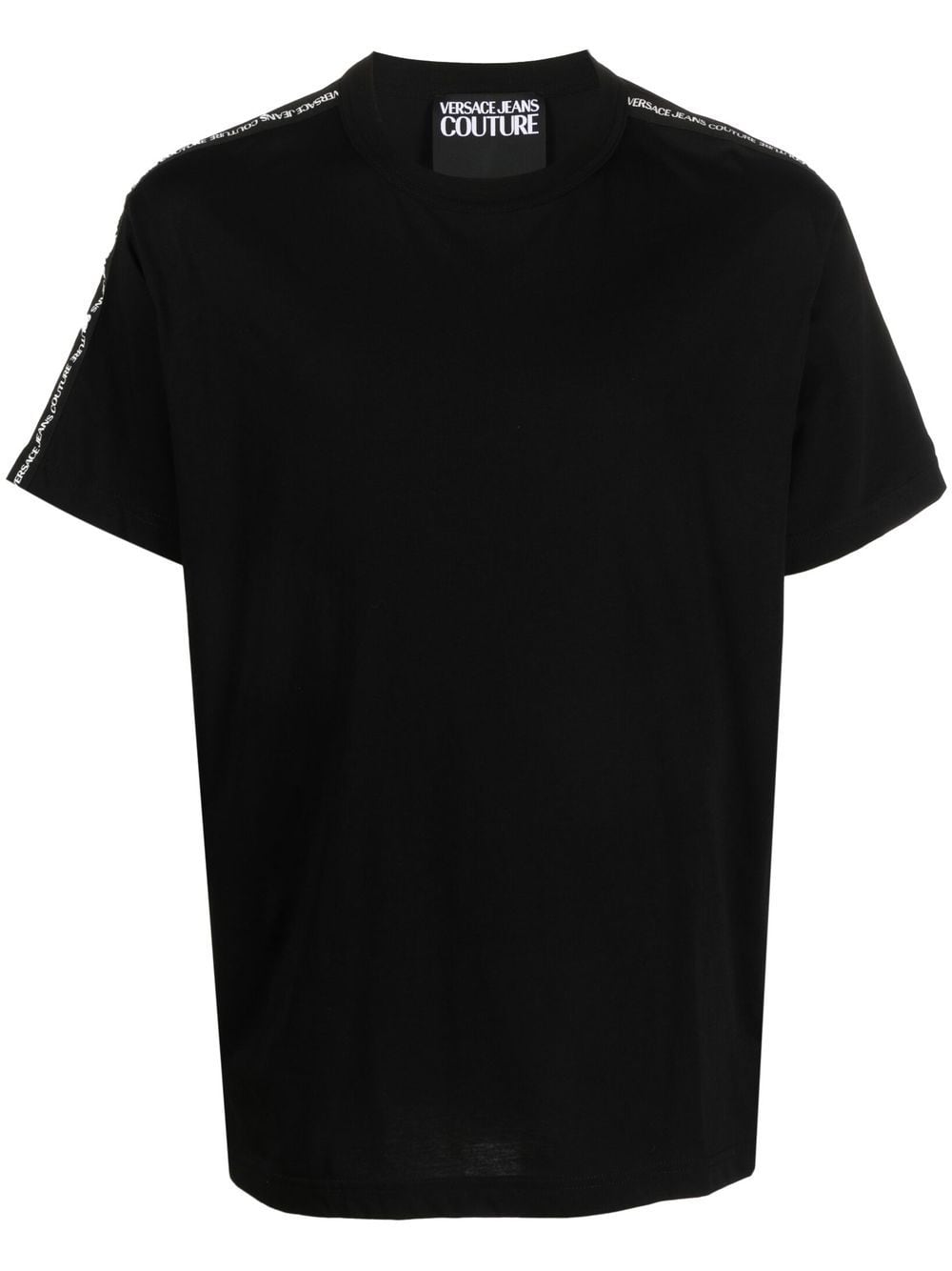 Versace Jeans Couture logo-tape cotton T-shirt - Black