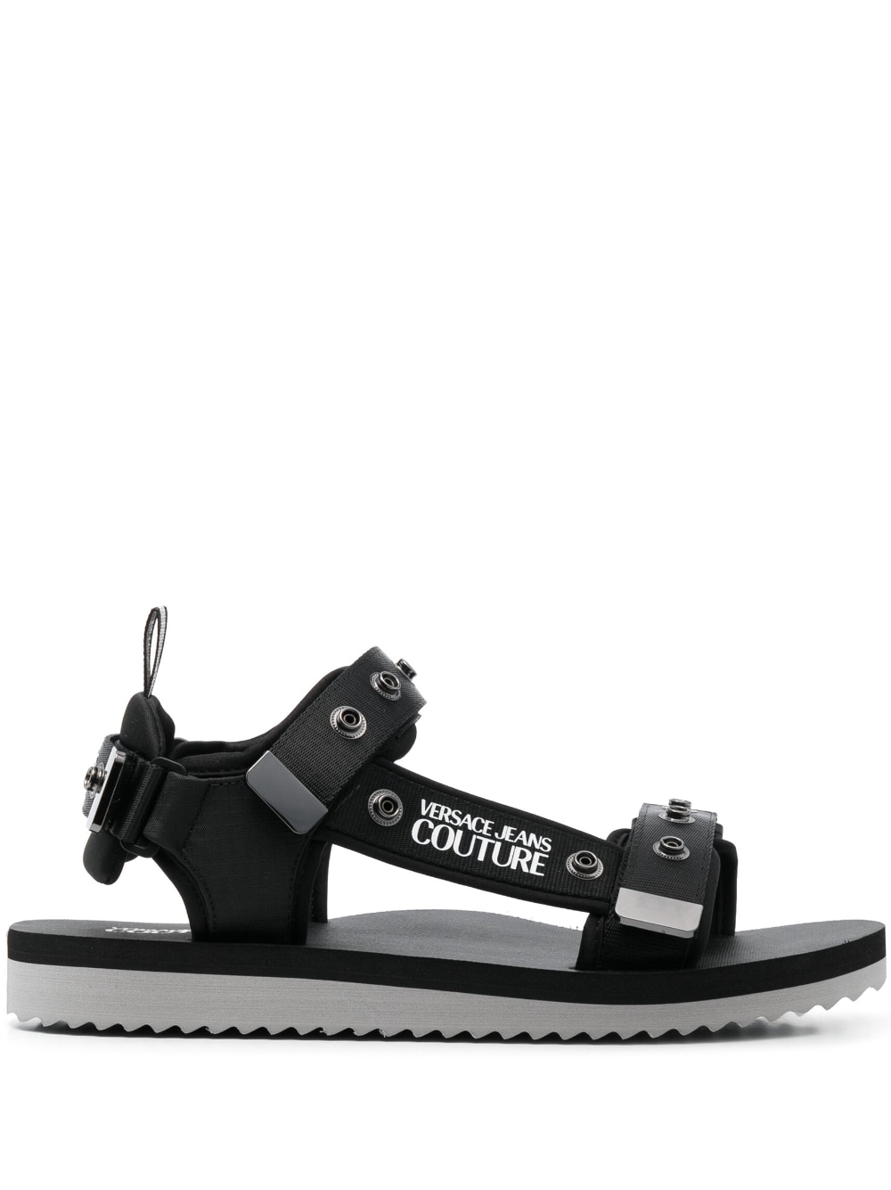 Versace Jeans Couture open-toe touch-strap sandals - Black