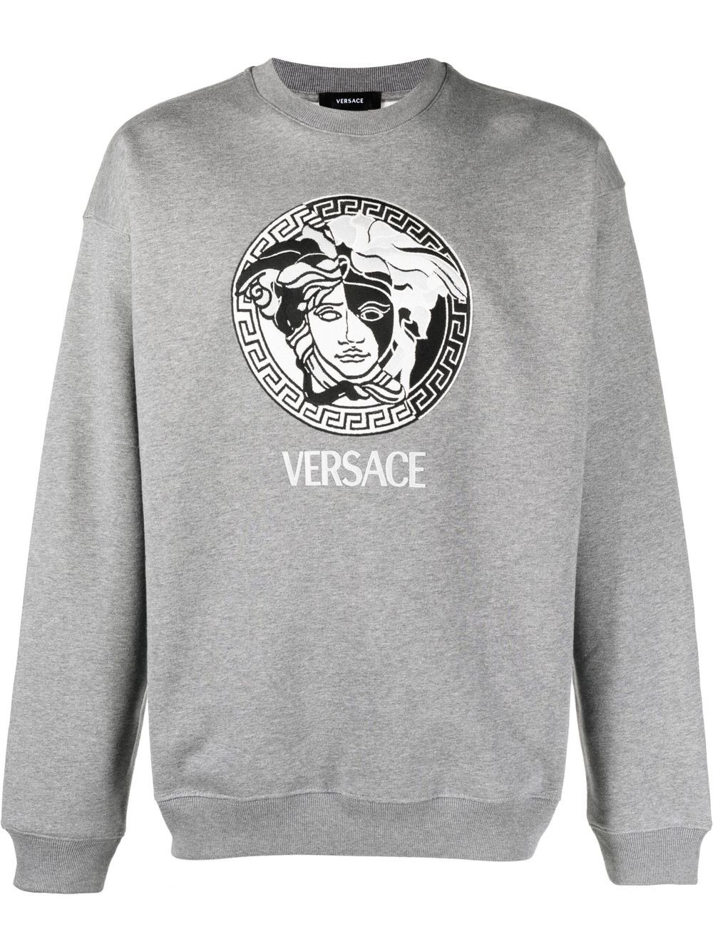 Versace Medusa Head cotton sweatshirt - Grey