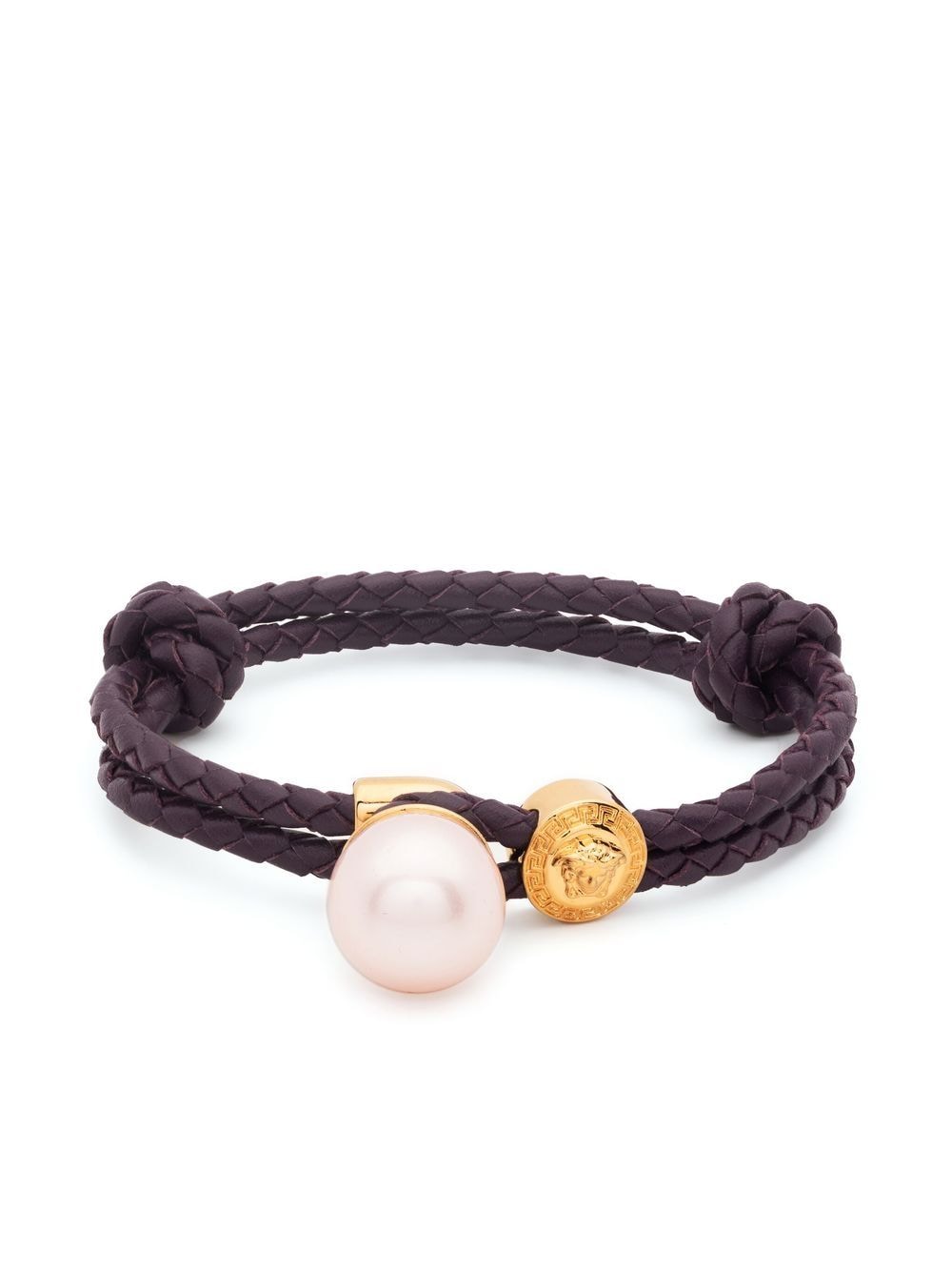 Versace Medusa braided charm bracelet - Purple