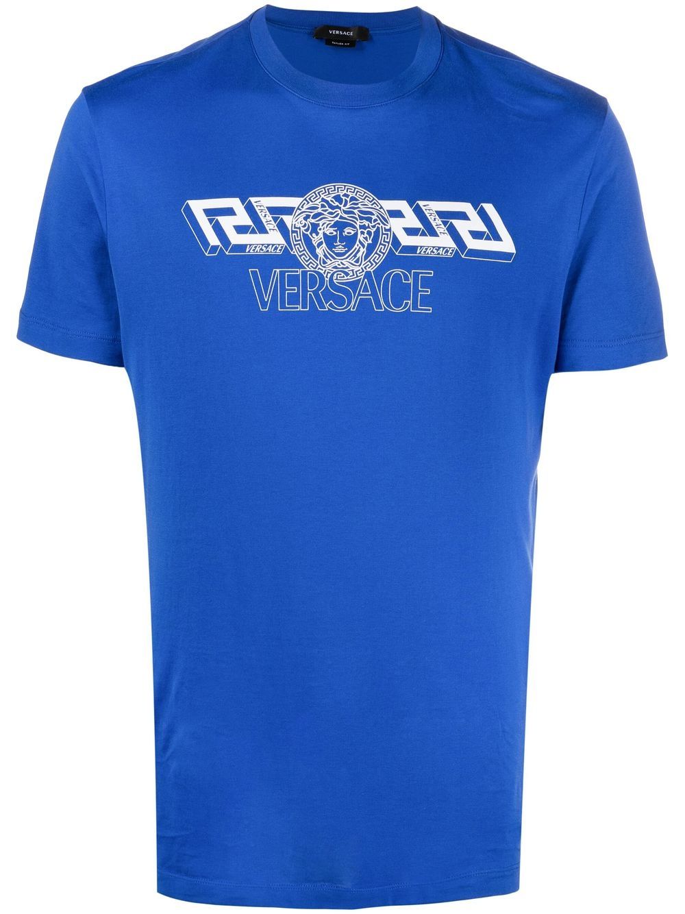Versace Medusa graphic-print cotton T-shirt - Blue