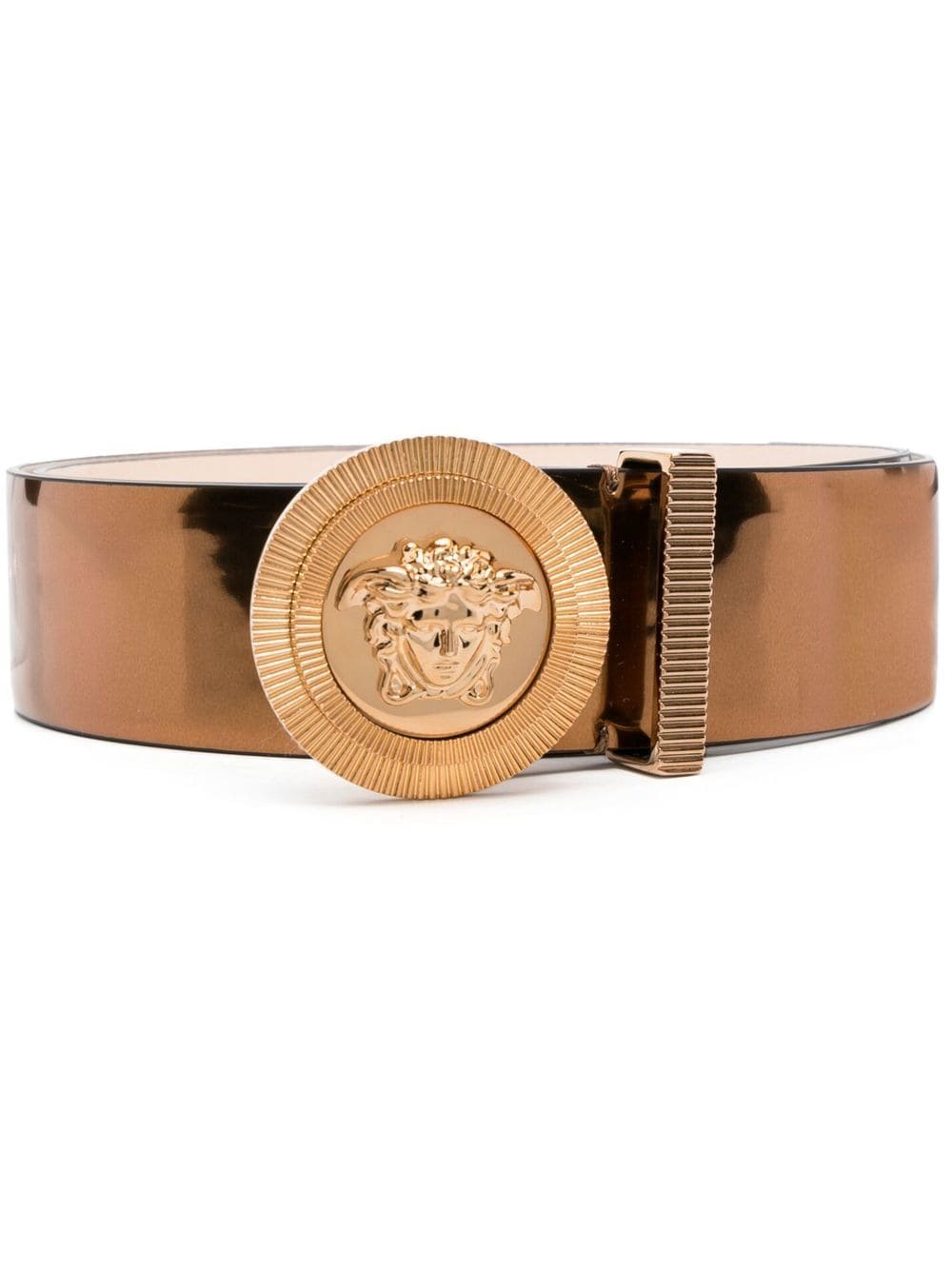 Versace Medusa-plaque buckle-fastening belt - Gold