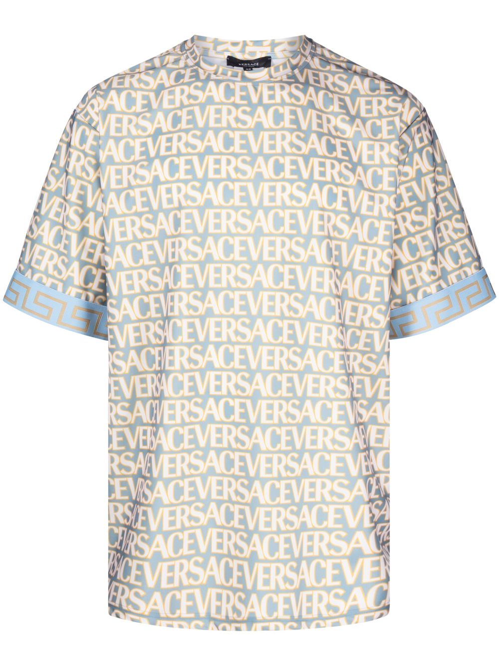 Versace Versace Allover-print T-shirt - Blue