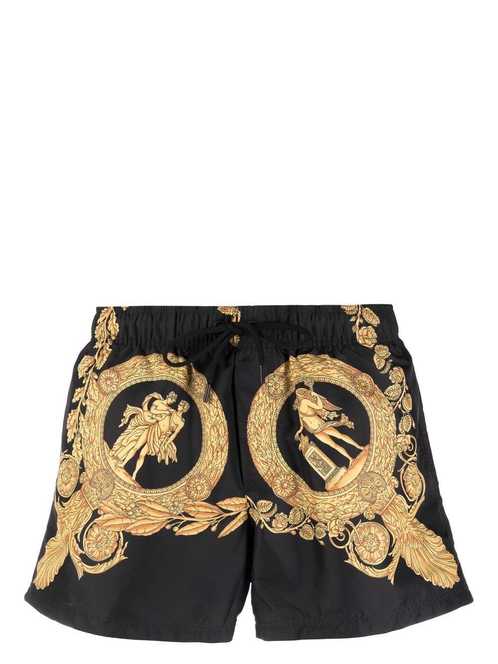 Versace baroque-print swim shorts - Black