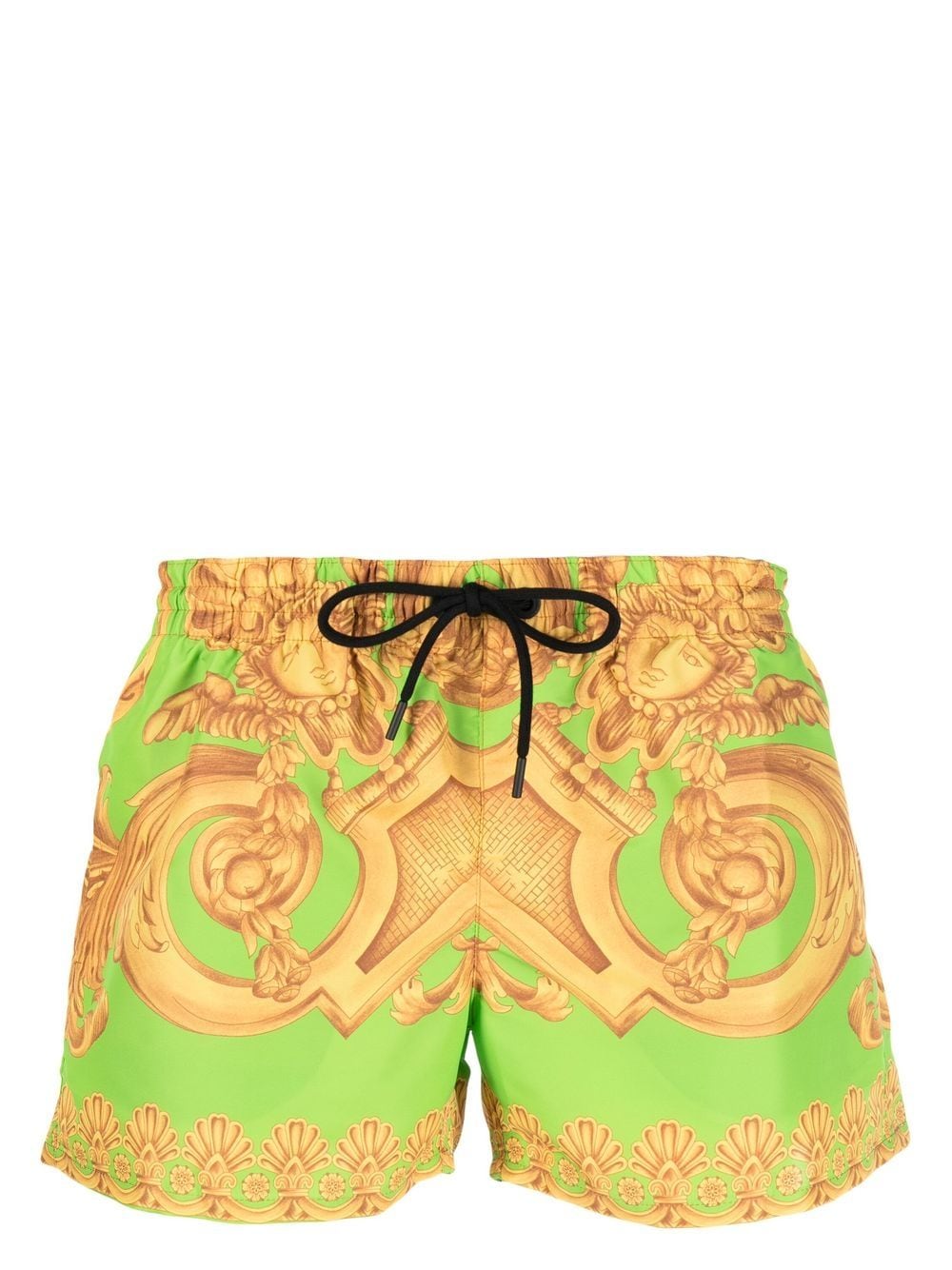 Versace baroque-print swim shorts - Green